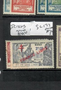 FRENCH  INDIA  (P0405B)  SC 182-3    MNH 