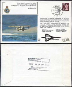 FF3a 60th Ann of the 1st Non-Stop Crossing of the Atlantic Standard Cover (A)