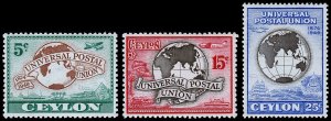 Ceylon Scott 304-306 (1949) Mint LH VF Complete Set, CV $3.35 C