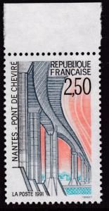 France 1991 Scott 2250  2.50fr. Bridge at Nantes Tourist Issue  VF/NH