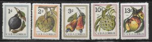 Cuba 801-805 Fruit set MNH
