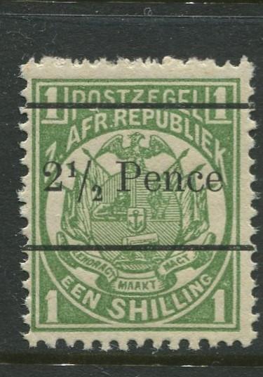 Transvaal - Scott 146 - Surcharge Issue -1893 -MNH -Single 2.1/2p on a 1/- Stamp