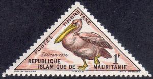 Mauritania J28 - Mint-H - 1fr Pink-backed Pelican (1963) (cv $0.30)