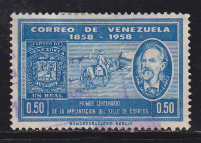 Venezuela 741 Centenary of Venezuelan Postage Stamps 1959