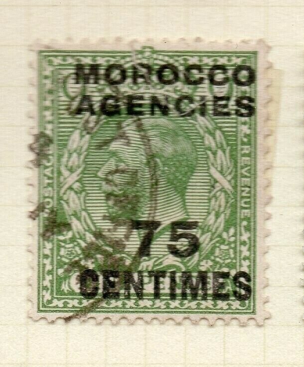 Morocco Agencies French Zone 1917-24 Issue Used 75c. Optd Surcharged NW-180602