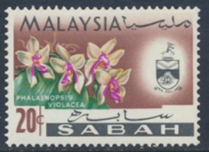 Sabah - North Borneo SG 430  SC#  23 MLH Flowers Orchids see details & scans