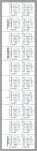 US 1853, MNH Plate Block of 20 - 10¢ stamps. Richard Russell.  FREE SHIPPING!!