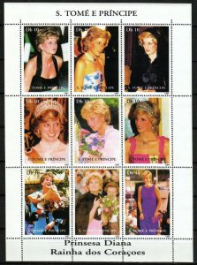 Saint Thomas & Prince Stamp 1308  - Princess Diana