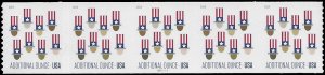 #5341 (15c Forever) Additional Ounce Uncle Sam's Hat PNC Stip/5 B1111111 2019...