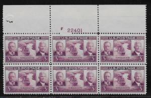 UNITED STATES SC# 856  PB/6  VF/MNH