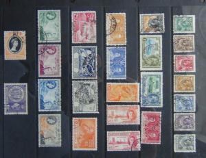 Northern Rhodesia 1925 1s 1937 Coronation 1949 UPU 1953 Rhodes ex 0.5d  