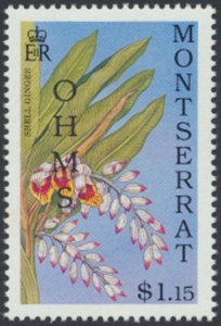 Montserrat  SC# O106 MNH  Flowers  OPT OHMS  see details & scans