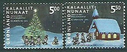 Greenland 2003 #420-1 MNH. Christmas