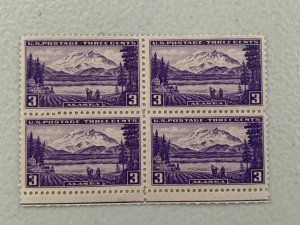 Scott 800 - Block Of 4 - Alaska Territory - MNH - 1937