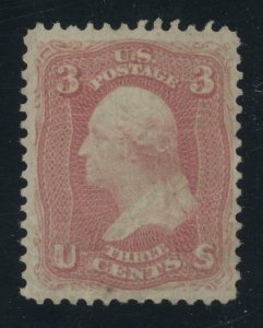 USA 65 - 3 cent Washington No Grill - VF Mint no gum