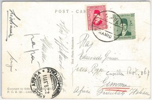 45540 - EEGYPT - POSTAL HISTORY - POSTMARK on card PYRAMID 1939 ARCHAEOLOGY-