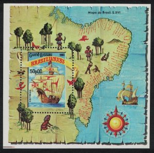 Guinea-Bissau Brasiliana 83 Stamp Exhibition MS 1983 MNH SG#MS775 MI#Block 253