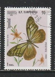 1986 Cambodia - Sc 694 - used VF - 1 single - Butterflies