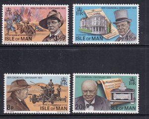 Isle of Man #48-51 MNH 1974 Sir Winston Churchill