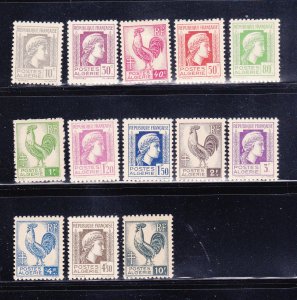 Algeria 172-79, 181, 183-186 MH Various (B)