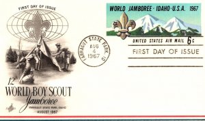 Scott UXC7 6 Cents World Jamboree Postcard Artmaster FDC Unaddressed