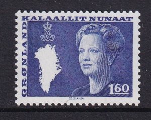 Greenland  #124  MNH  1980  Queen Margrethe    1.60k