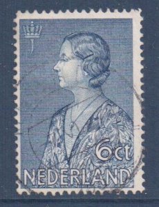 Netherlands   #B71  used  1934   Juliana 6c