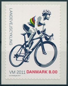 Denmark Stamps 2011 MNH Cycling UCI Road World Championships Sports 1v S/A Set