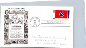 FDC 1976 SC #1682a Aristocrat Cachet, Tennessee - DC Cancel - Single - J581