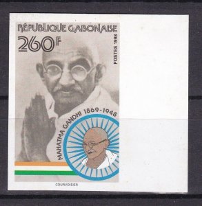 1998 GABON - IMPERF BLOCK 1V - MICHEL Mi 1428 MAHATMA GANDHI - ULTRA RARE - MNH-