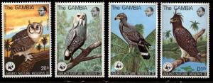 Gambia Scott 381-84 Abuko Nature Reserve II BIRDS Mint NH $115