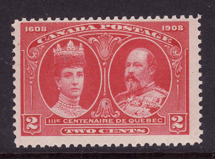 Canada-Sc#98-Unused hinge 2c carmine Tercentenary-1908-