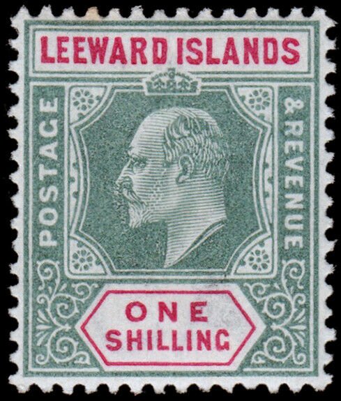 Leeward Islands Scott 26 (1902) Mint H F-VF, CV $11.50 M