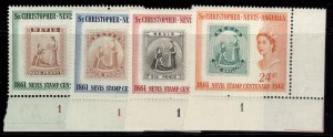 ST CHRISTOPHER, NEVIS & ANGUILLA QEII SG123-126, 1961 set, M MINT. CONTROL