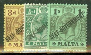 IC: Malta 77, 79, 81, 83-4 mint CV $115; scan shows only a few
