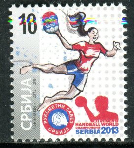 0611 SERBIA 2013 - Handball World Championship - Surcharge Stamp - MNH