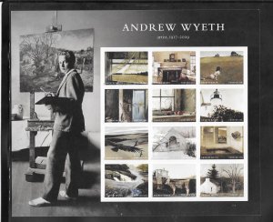#5212 MNH  Andrew Wyeth Forever Sheet