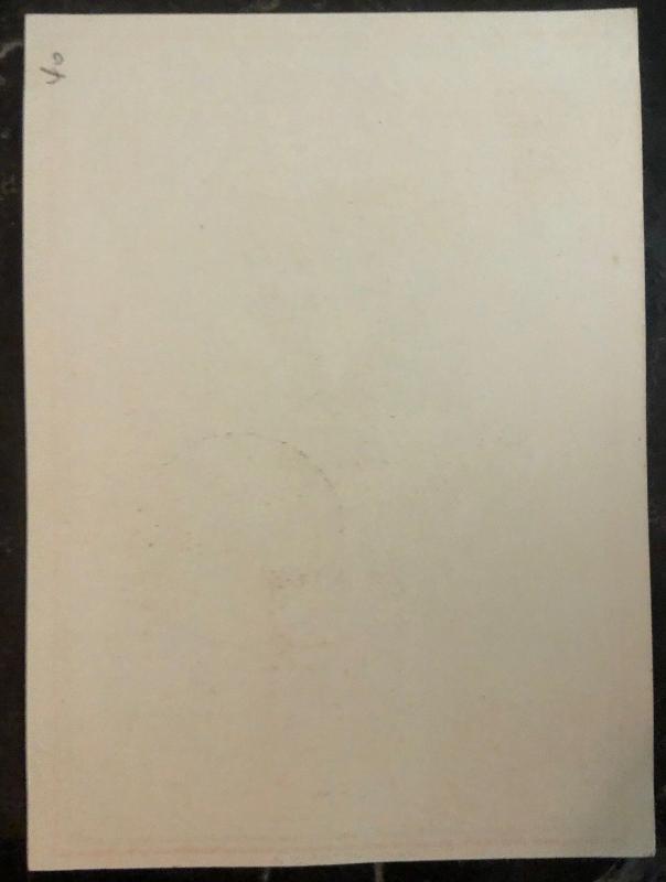 1945 Luxembourg Souvenir Postcard First Day Cover FDC Day Of The Resistance B