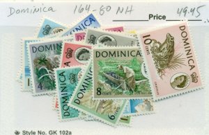 DOMINICA #164-80, Mint Never Hinged, Scott $49.45