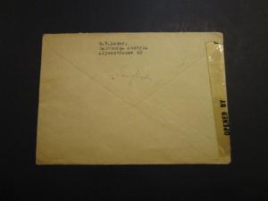 Austria Post WWII Censor Cover to USA / Light Creases / Tears (X) - Z3717