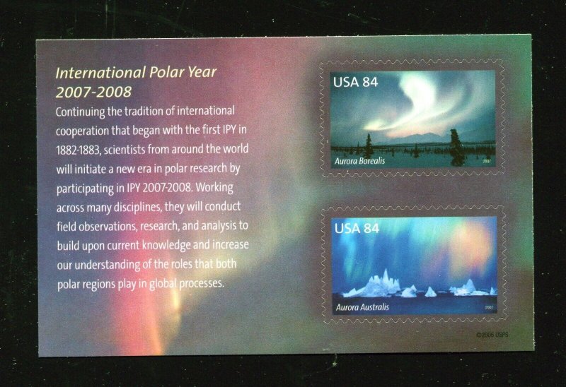 4123ab International Polar Year Souvenir Sheet