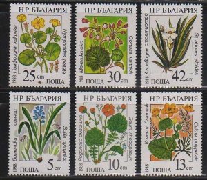 Bulgaria MNH sc# 3300-5 Flowers