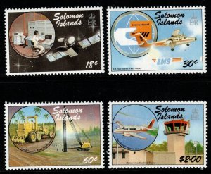 SOLOMON ISLANDS SG606/9 1987 TRANSPORT AND COMMUNICATION DECADE MNH