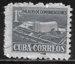 Cuba RA16: 1c Proposed Communications Building, used, F-VF
