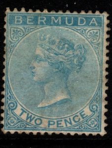 BERMUDA SG25 1886 2d BLUE USED