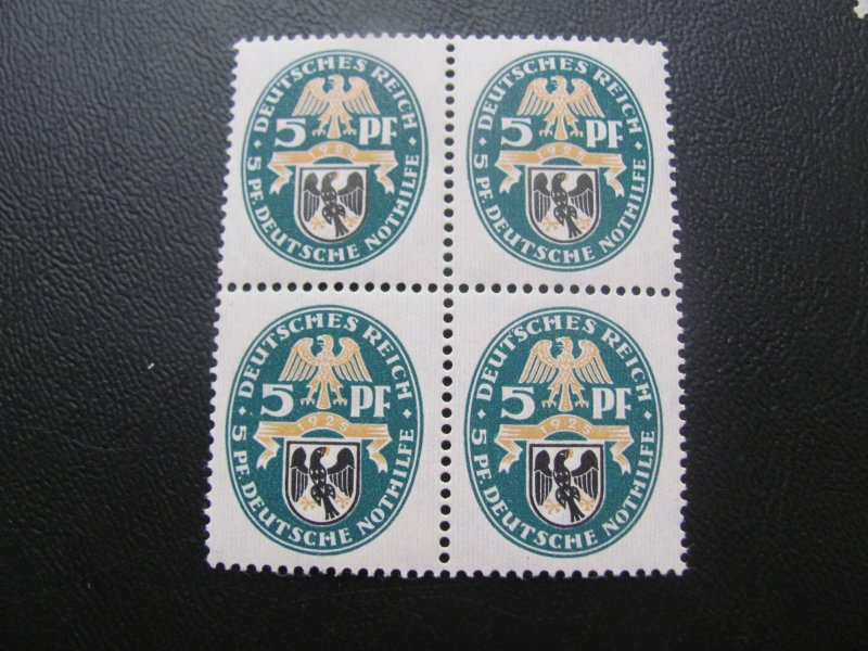 GERMANY  1925 MNH MI. 375  BLOCK SUPERB  (181)