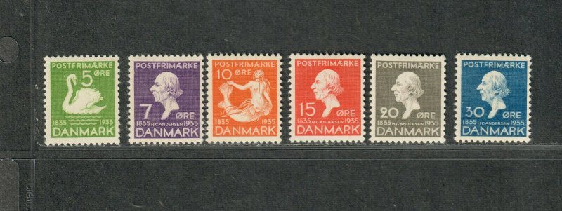 Denmark Sc#246-251 M/NH/VF, Cv. $87.50