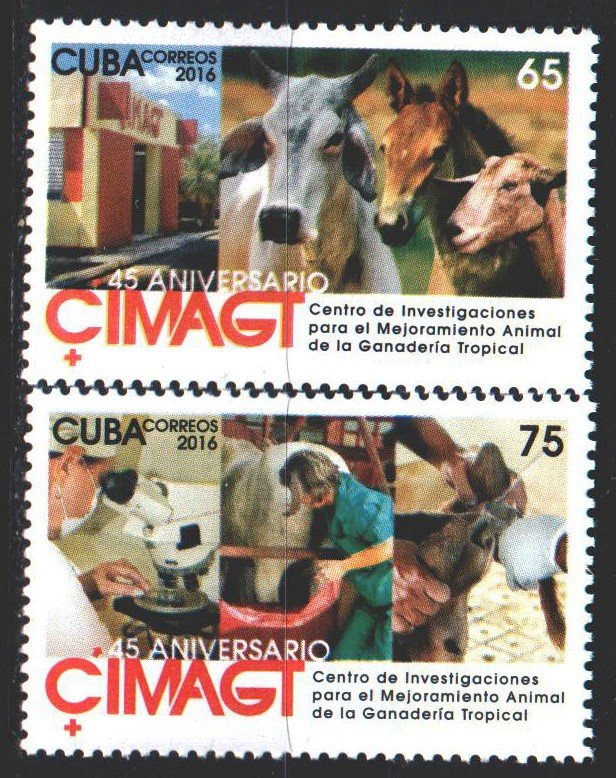 Cuba. 2016. 6048-49. Livestock Research Center, Horse. MNH.