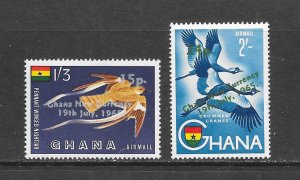 BIRDS - GHANA #C7-8 MNH