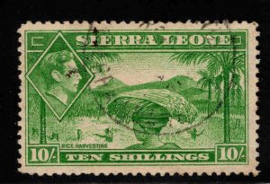 Sierra Leone Scott 184 1938 10 Shilling Used stamp